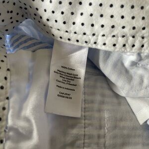 Talbots perfect cropped pant seersucker